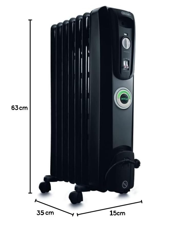 Energy-saving oil-filled radiator with ComfortTemp technology